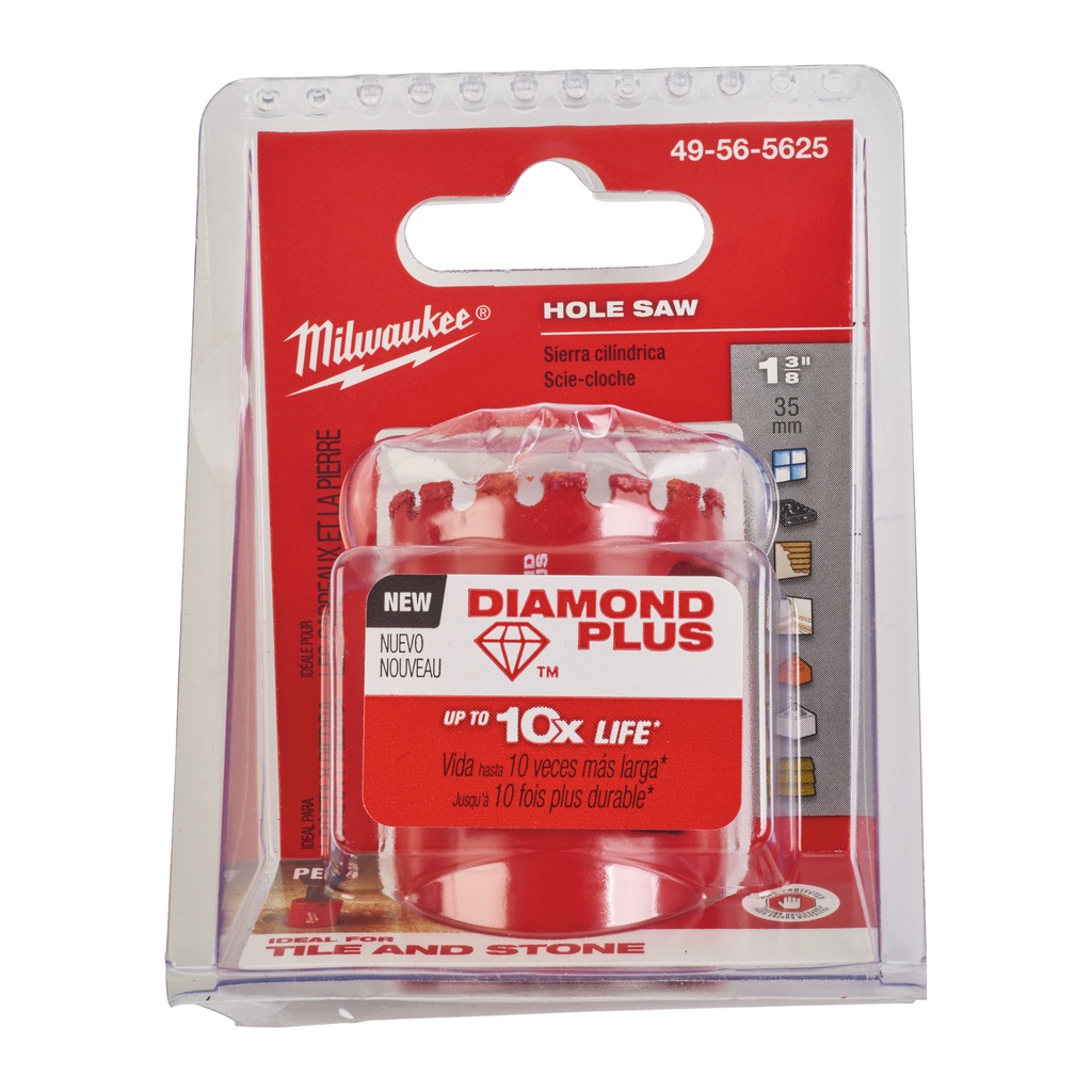 Piły_walcowe_do_wiercenia_na_mokro_/_sucho_Diamond_Plus™_Milwaukee_35_mm_5/8"_x_18_1