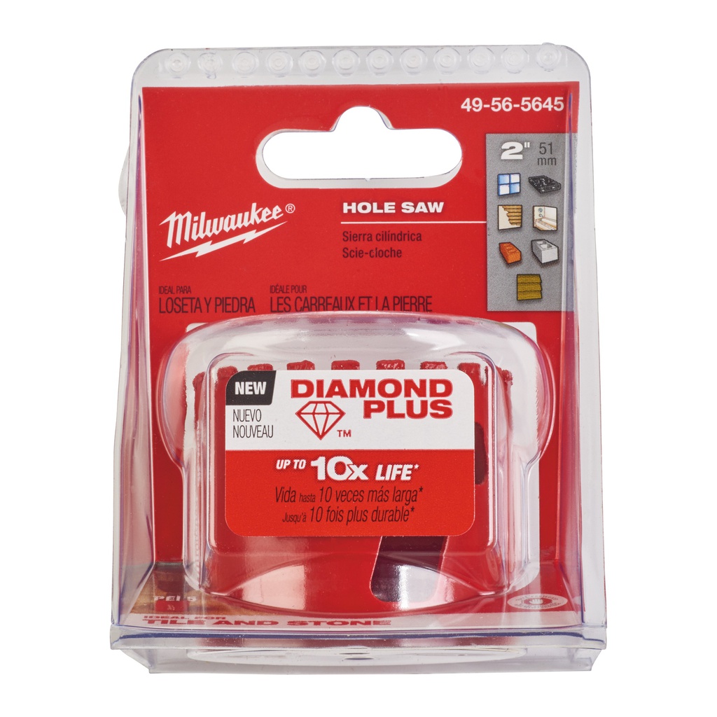 Piły_walcowe_do_wiercenia_na_mokro_/_sucho_Diamond_Plus™_Milwaukee_51_mm_5/8"_x_18_1
