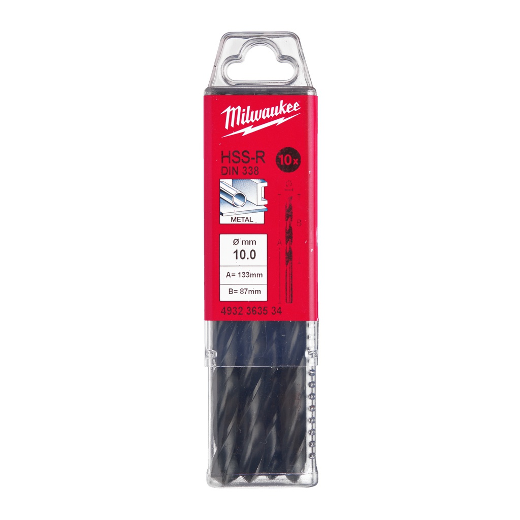 Wiertła_do_metalu_HSS,_walcowane_-_DIN_338_-_opakowanie_po_5_i_10_szt._Milwaukee_HSSR_10.0_x_133_-_10_pcs_2