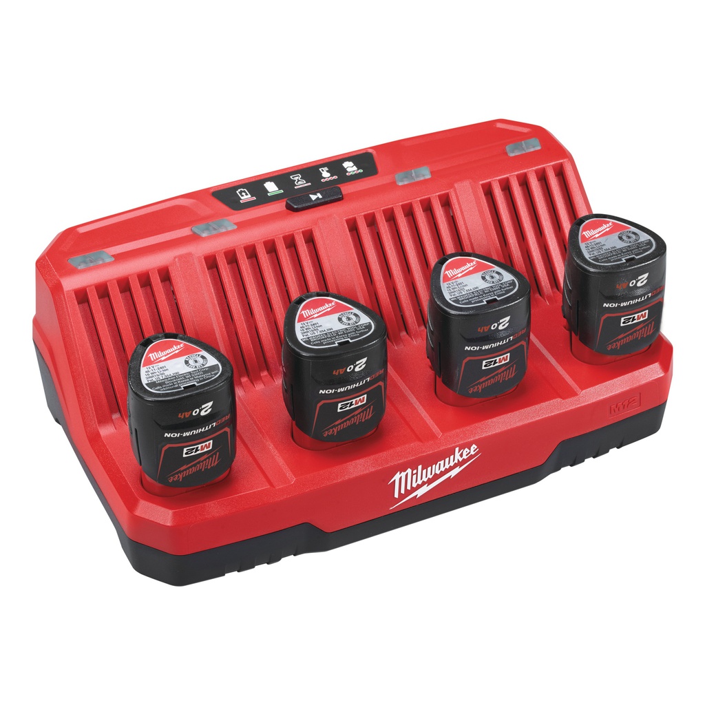 M12™_Ładowarka_4_portowa_Milwaukee_M12_C4_4