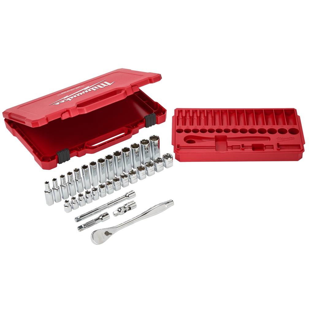 Zestawy_nasadek_z_grzechotką_Milwaukee_3/8_Drive_32_pc_Ratchet_+_Socket_Set_Metric_5