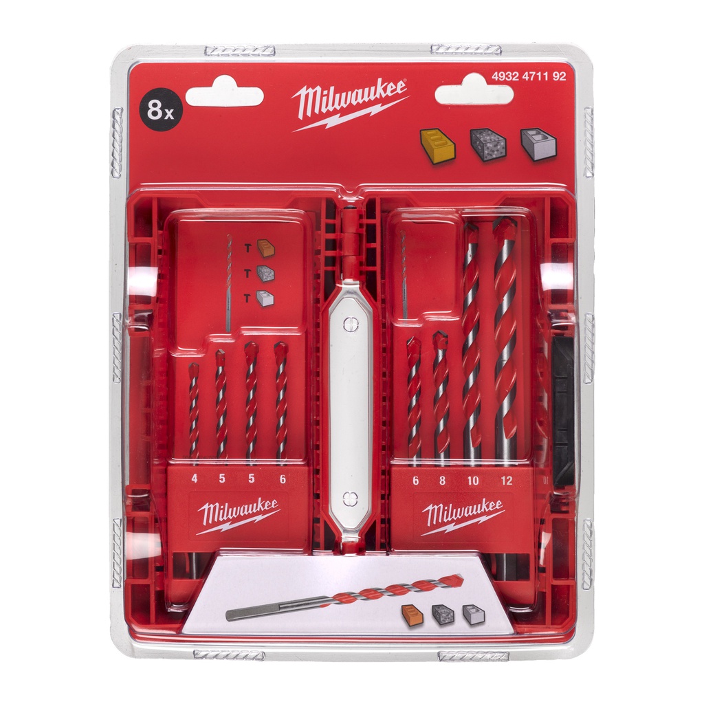 Wiertła_do_betonu_Premium_Milwaukee_Hammer_Drill_Bit_8_pc_set_-_EMEA_1
