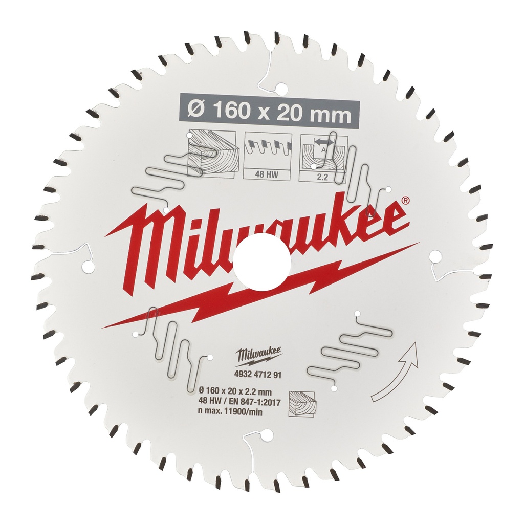 Tarcze_pilarskie_do_ręcznych_pił_tarczowych_Milwaukee_CSB_P_W_160_x_20_x_2,2_x_48ATB_5