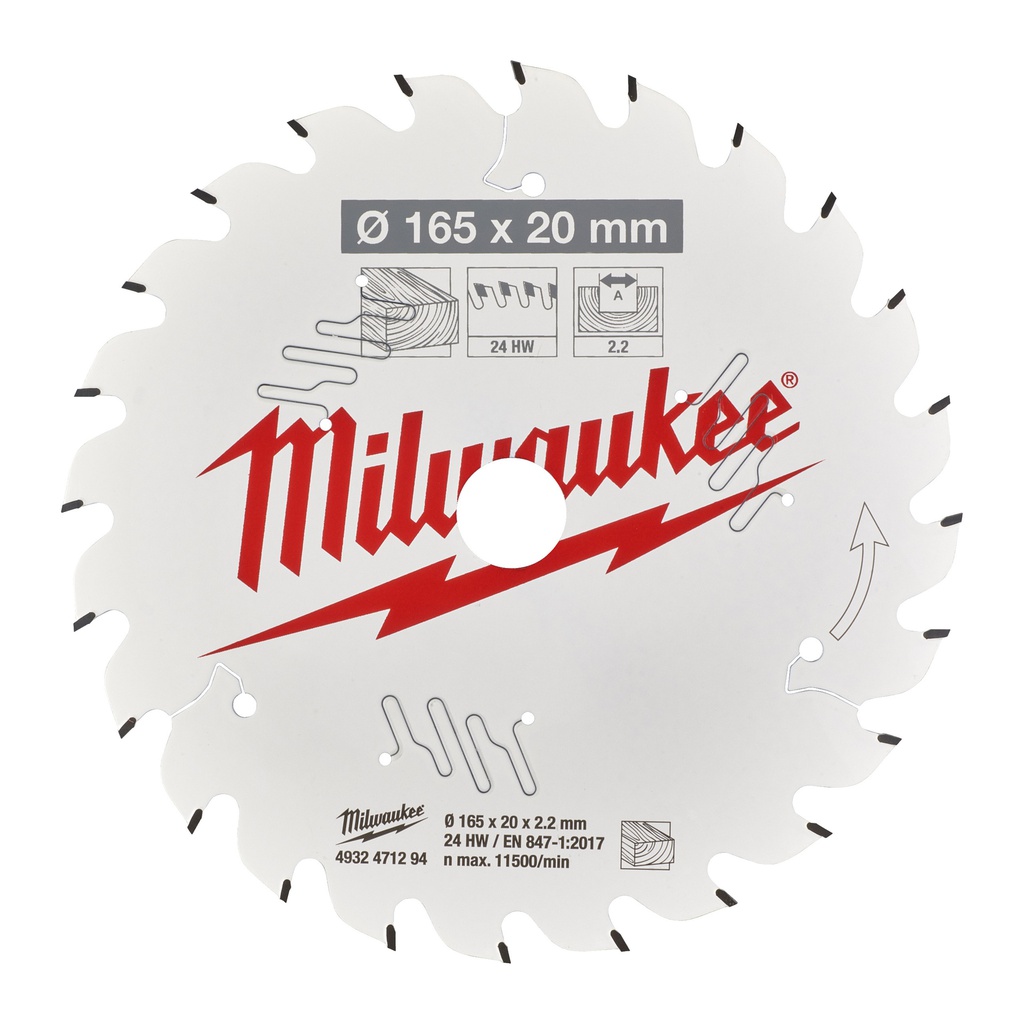 Tarcze_pilarskie_do_ręcznych_pił_tarczowych_Milwaukee_CSB_P_W_165_x_20_x_2,2_x_24ATB_1