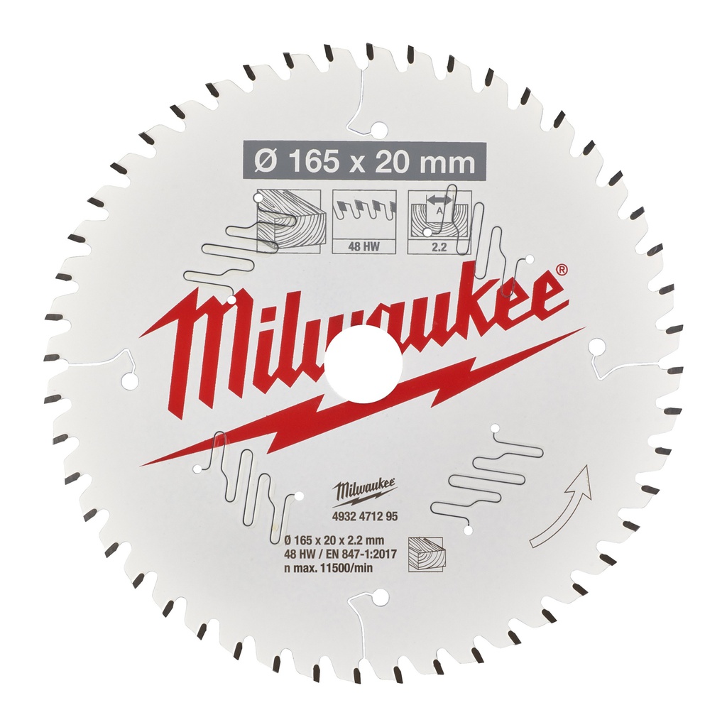 Tarcze_pilarskie_do_ręcznych_pił_tarczowych_Milwaukee_CSB_P_W_165_x_20_x_2,2_x_48ATB_1