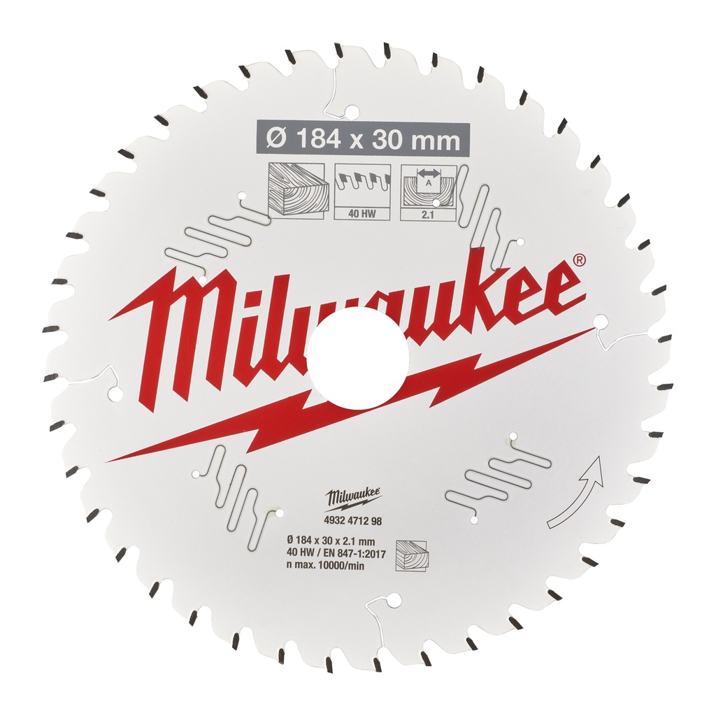 Tarcze_pilarskie_do_ręcznych_pił_tarczowych_Milwaukee_CSB_P_W_184_x_30_x_2,1_x_40ATB_1