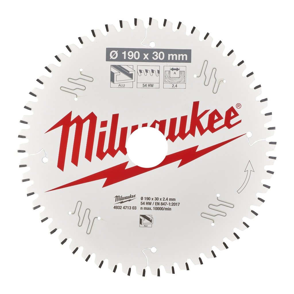 Tarcze_pilarskie_do_ręcznych_pił_tarczowych_Milwaukee_CSB_P_Alu190_x_30_x_2,4_x_54TF_neg._1