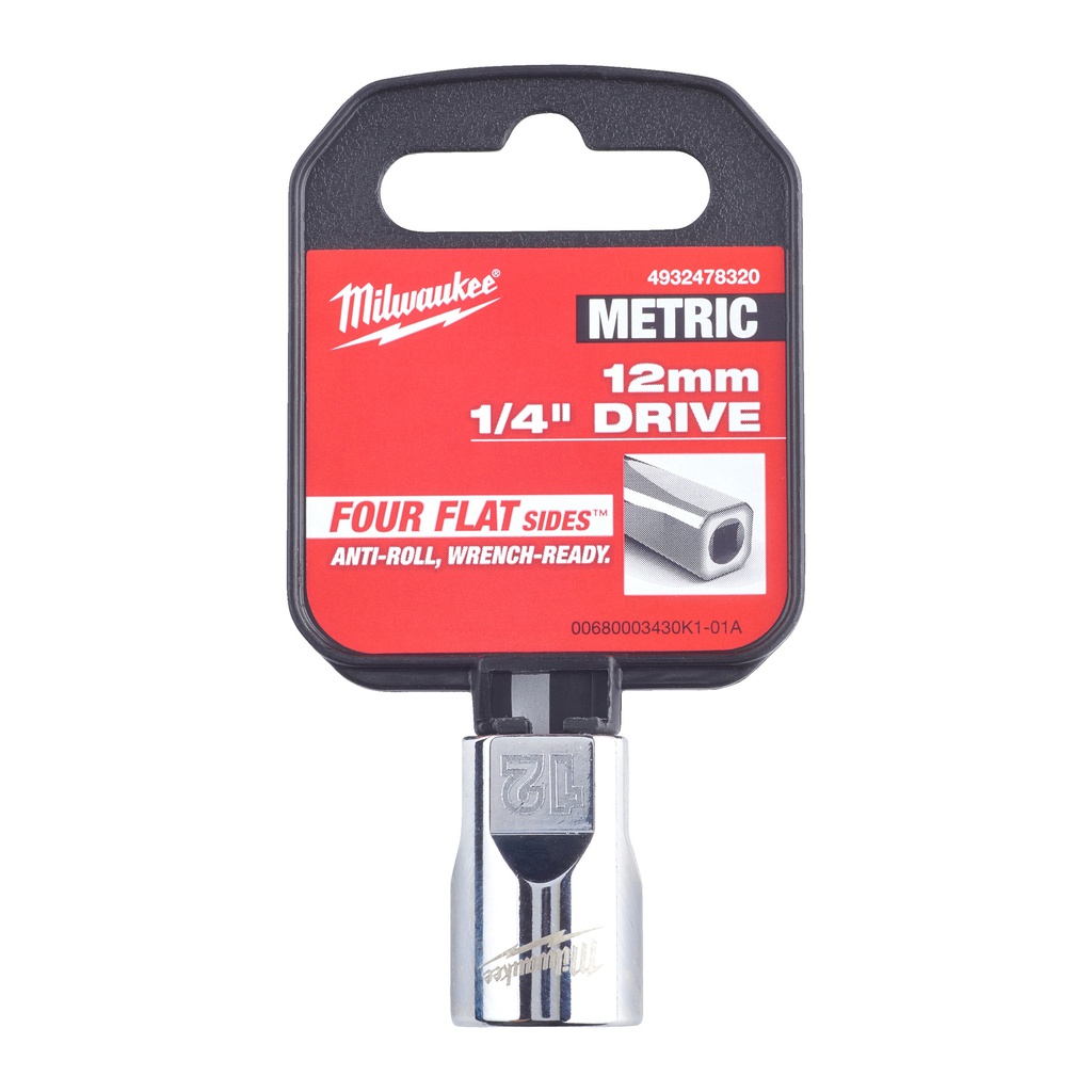 Nasadki_chromowane_¼″_Milwaukee_1/4_Drive_Socket_-_Metric_Standard_-_12_mm_1