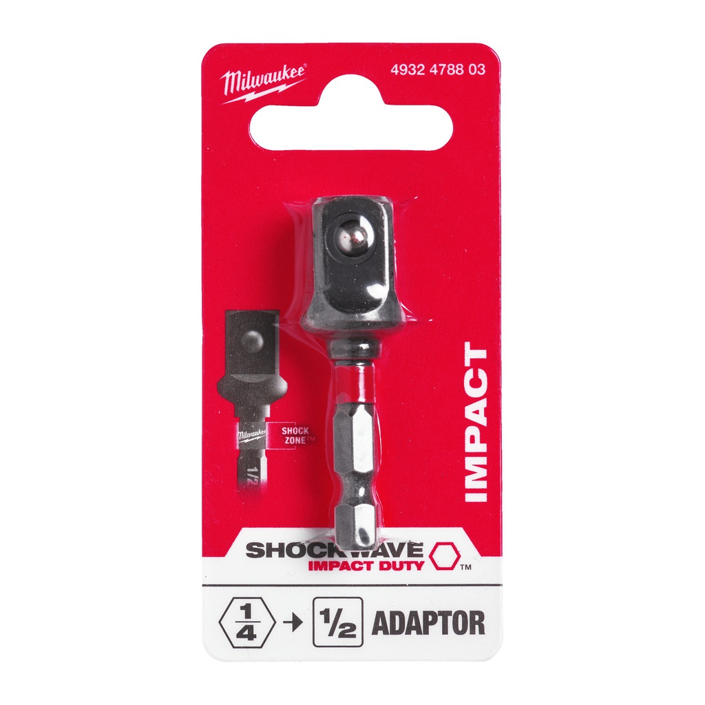 Adaptery_nasadek_i_bitów_Milwaukee_Adaptor_1/4"_Hex_-_1/2"_Square_-_1pc_1