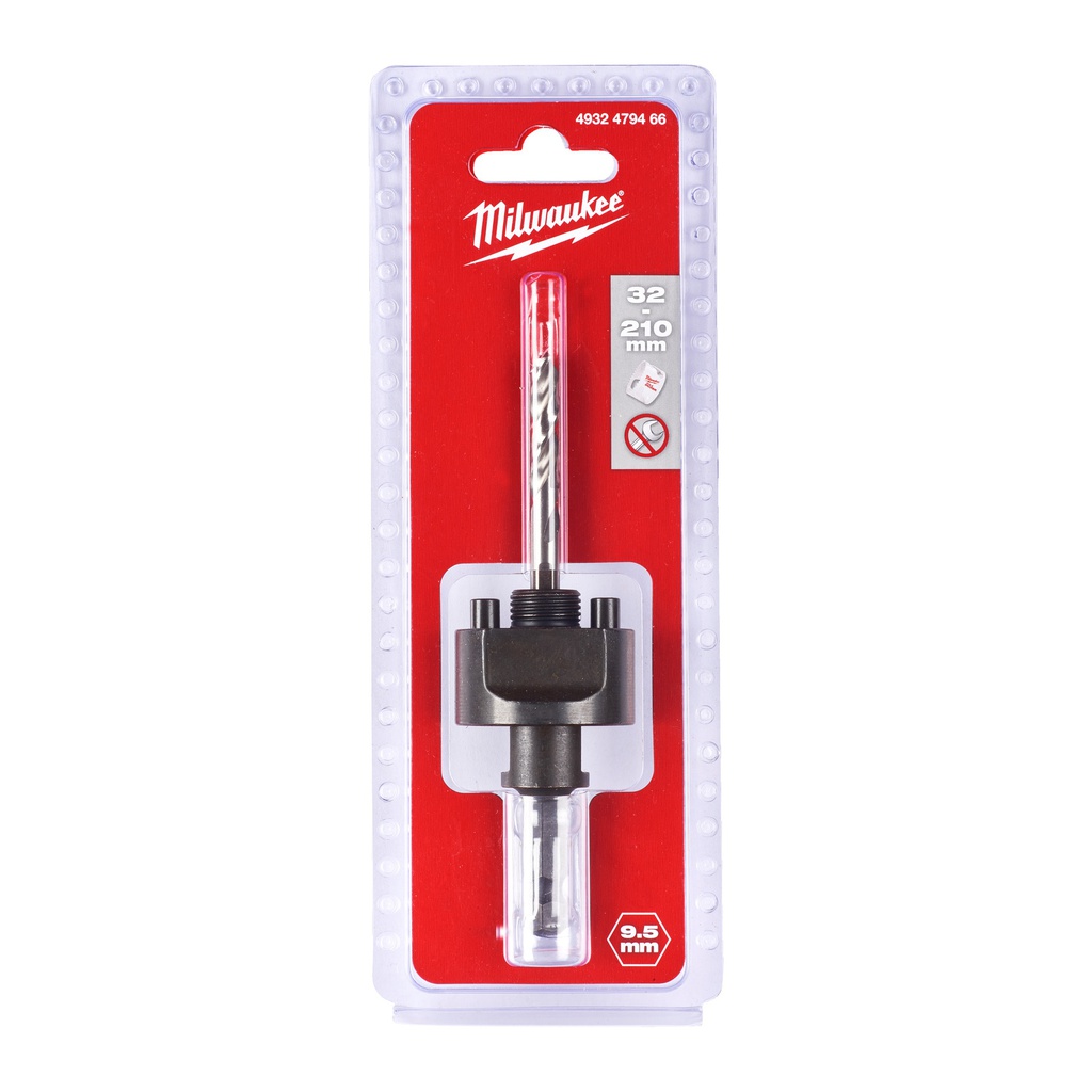 Akcesoria_do_otwornic_Milwaukee_Holesaw_Arbor_32_-_210_mm_/_Hex_9.5_-_1_pc_1
