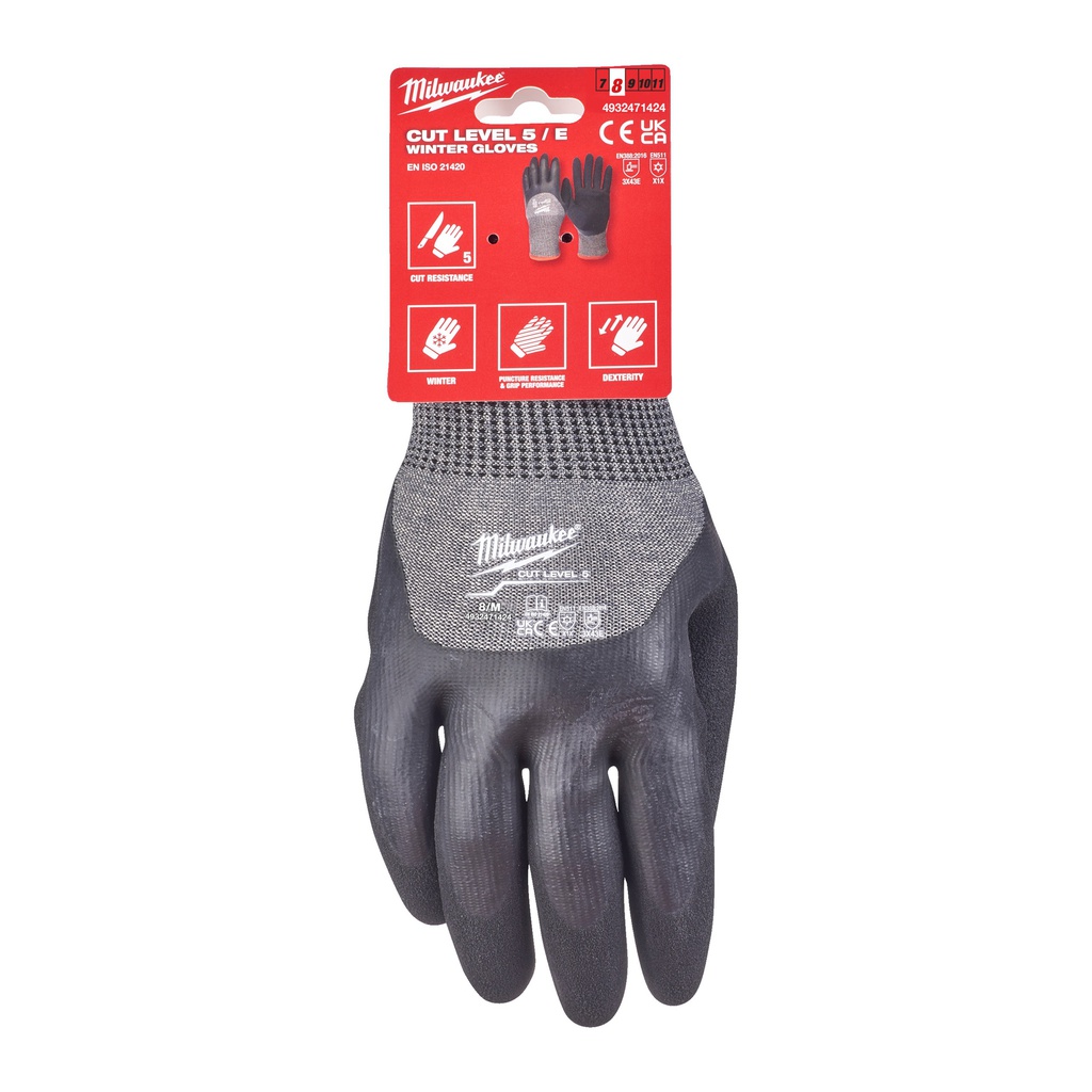 Rękawice_odporne_na_przecięcia_-_wersja_zimowa_-_poziom_ochrony_E_Milwaukee_Winter_Cut_E_Gloves_-_8/M_-_1pc_1