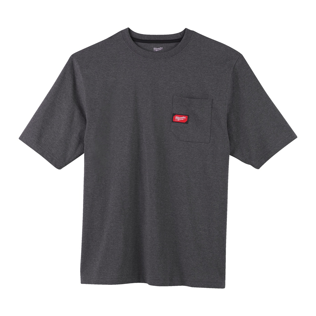 T-shirt_z_krótkim_rękawem_i_kieszonką_na_klatce_piersiowej_-_Szary_Milwaukee_WTSSG_(XXL)_2