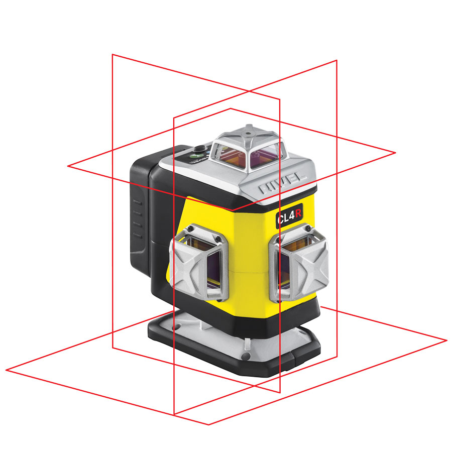 ZESTAW Laser krzyżowy Nivel System CL4R czerwony + statyw SJJ M1 EX + czujnik CLS4