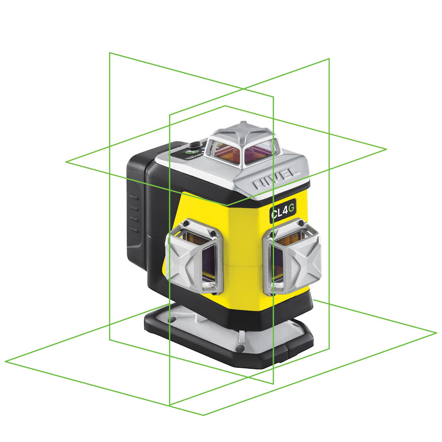 ZESTAW Laser krzyżowy Nivel System CL4G zielony + statyw SJJ M1 EX + czujnik CLS4