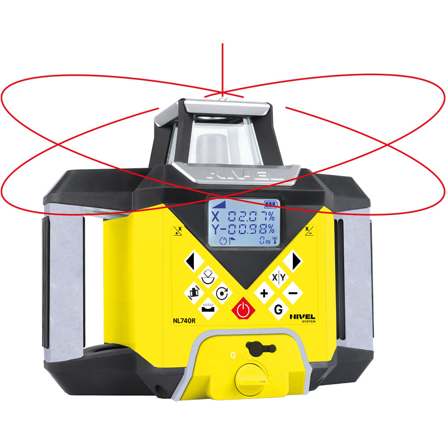 Niwelator laserowy Nivel System NL740R DIGITAL - ZESTAW statyw SJJ1 łata LS24