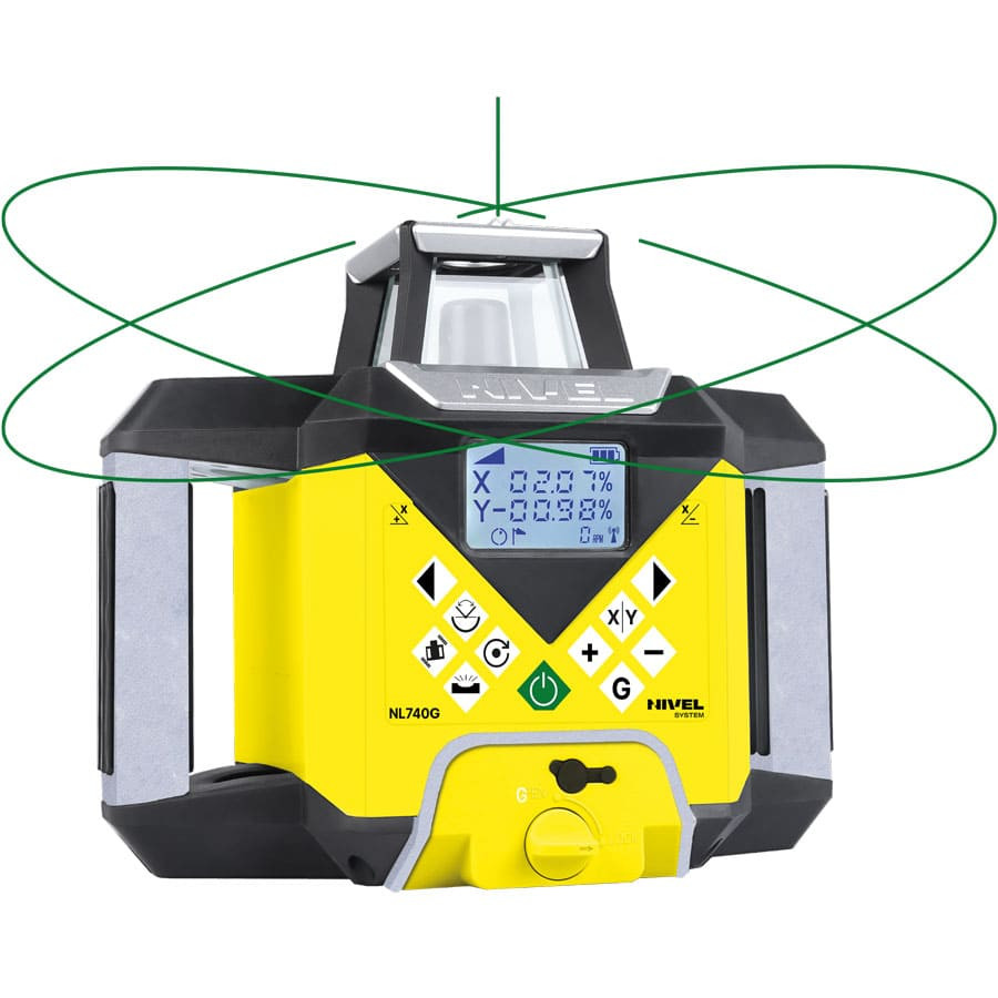 Niwelator laserowy Nivel System NL740G DIGITAL zielony
