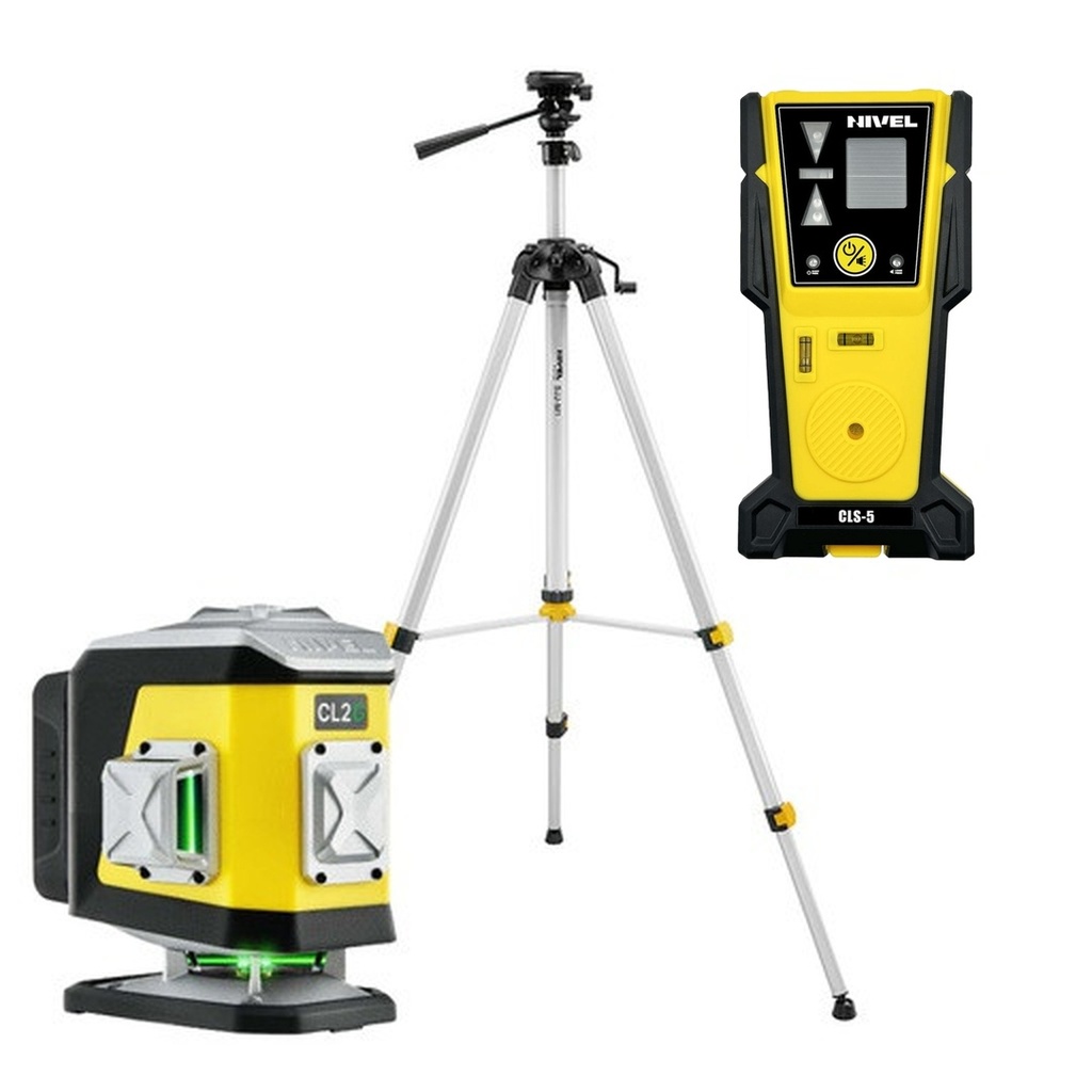 ZESTAW Laser krzyżowy Nivel System CL2G zielony + statyw SJJM1EX + czujnik CLS4