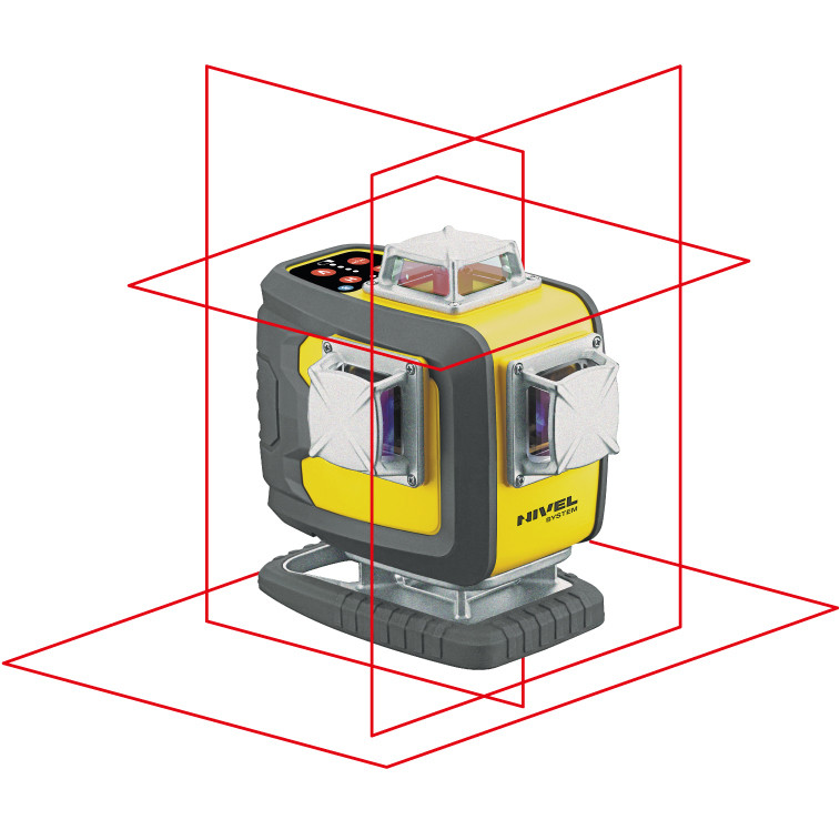ZESTAW Laser krzyżowy Nivel System CL4D-R czerwony + statyw SJJM1EX + odbiornik RD800
