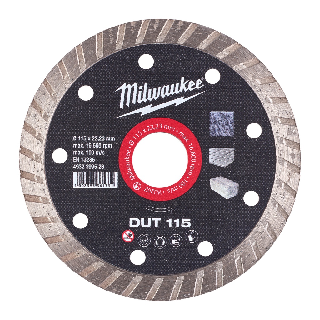 Tarcze diamentowe DUT Milwaukee | DUT 115 mm - 1 pc