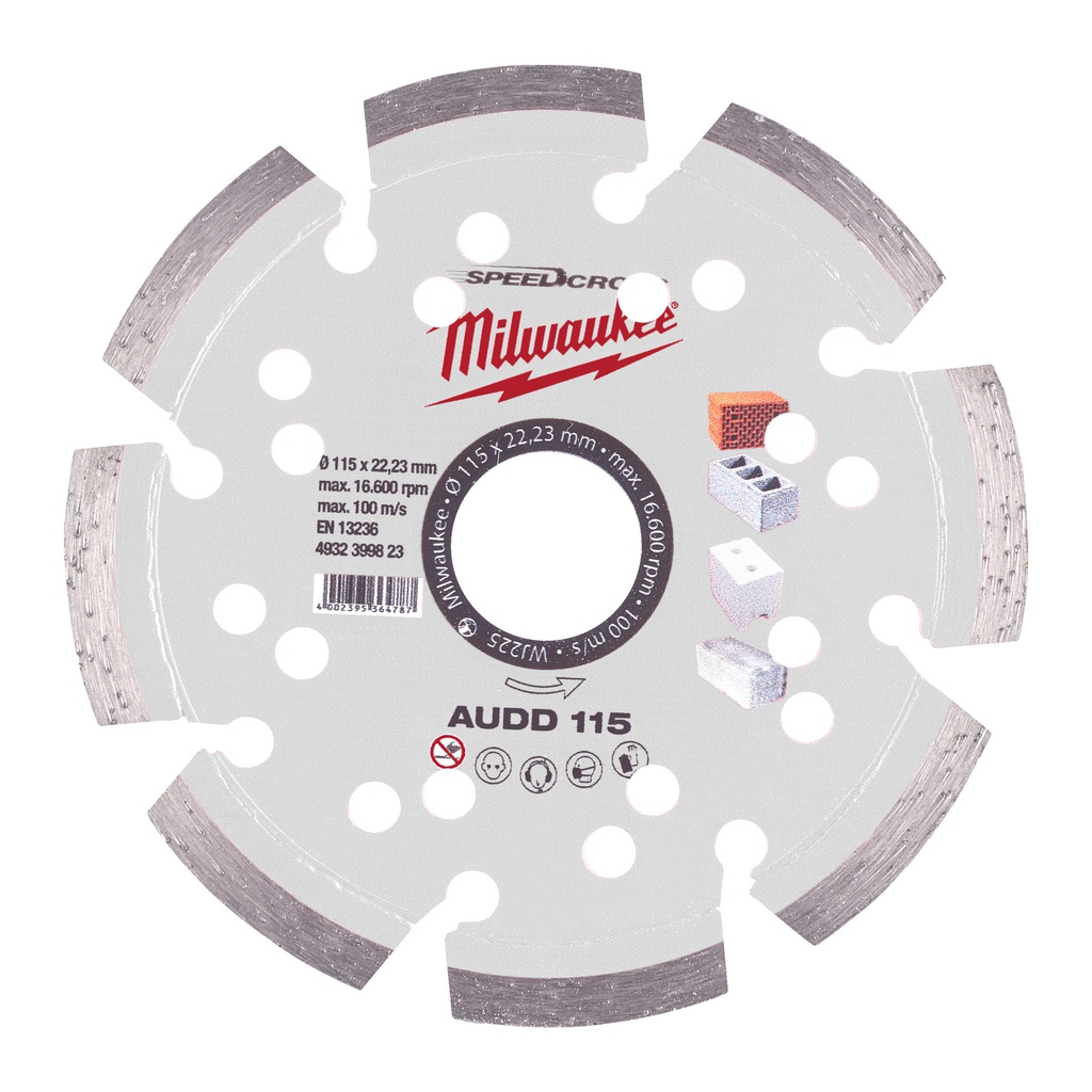 Tarcze SPEEDCROSS™ AUDD  Milwaukee | AUDD 115 mm - 1 pc