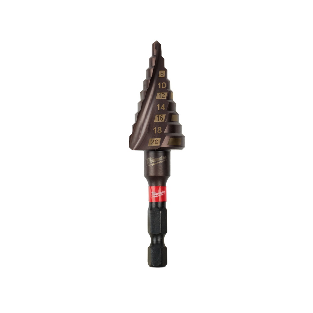 Wiertła stopniowe udarowe SHOCKWAVE™ Impact Duty™  Milwaukee | ShW 4 to 20 mm - 1 pc