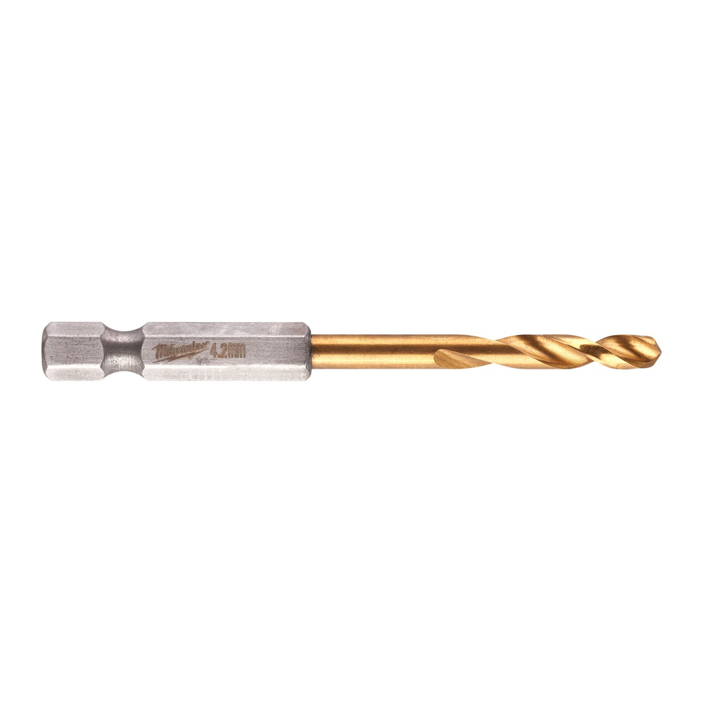 Wiertła do metalu Shockwave HSS-G Tin RED HEX Milwaukee | Shockwave HSS-G TiN Red Hex 4.2 mm - 1 pc