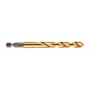 Wiertła do metalu Shockwave HSS-G Tin RED HEX Milwaukee | Shockwave HSS-G TiN Red Hex 8.5 mm - 1 pc