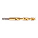 Wiertła do metalu Shockwave HSS-G Tin RED HEX Milwaukee | Shockwave HSS-G TiN Red Hex 10.2 mm - 1 pc