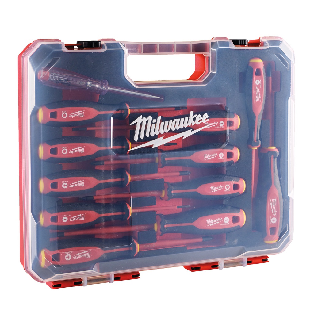 Wkrętai izolowane VDE Milwaukee | Tri-Lobe VDE Screwdriver 12pc SET