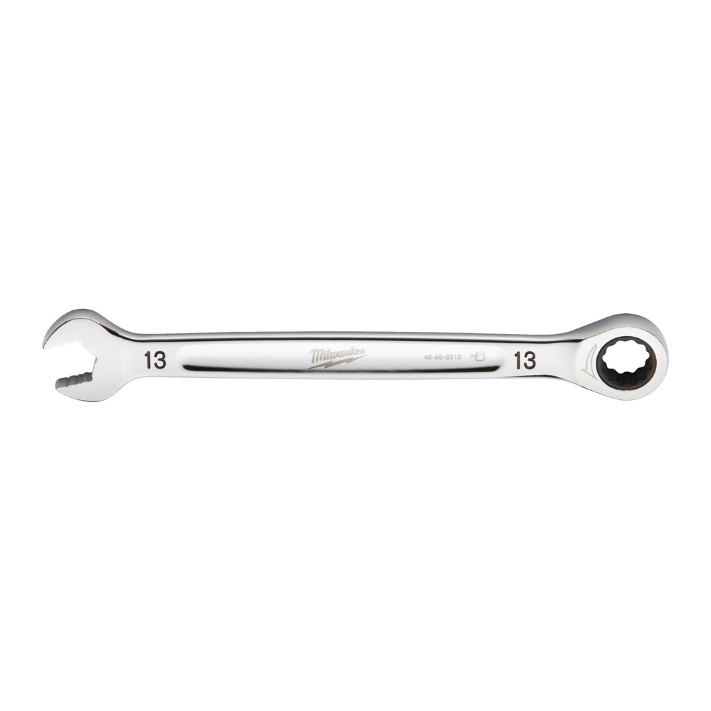 Klucze płasko-oczkowe z grzechotką MAX BITE™ Milwaukee | Maxbite Ratcheting Metric Combination Spanner 13mm - 1pc