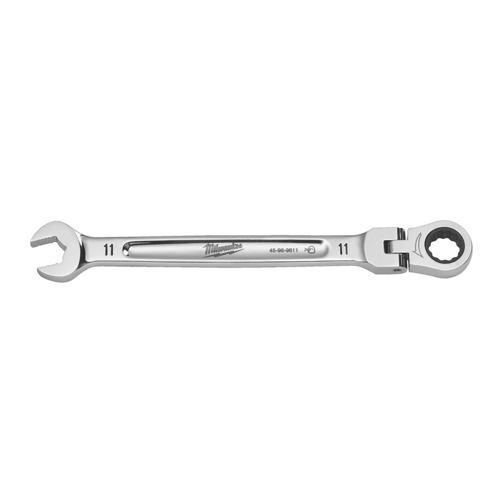 Klucze płasko-oczkowe MAXBITE™ z ruchomą główką grzechotki Milwaukee | Maxbite Flex Head Ratcheting Spanner - Metric - 11 mm