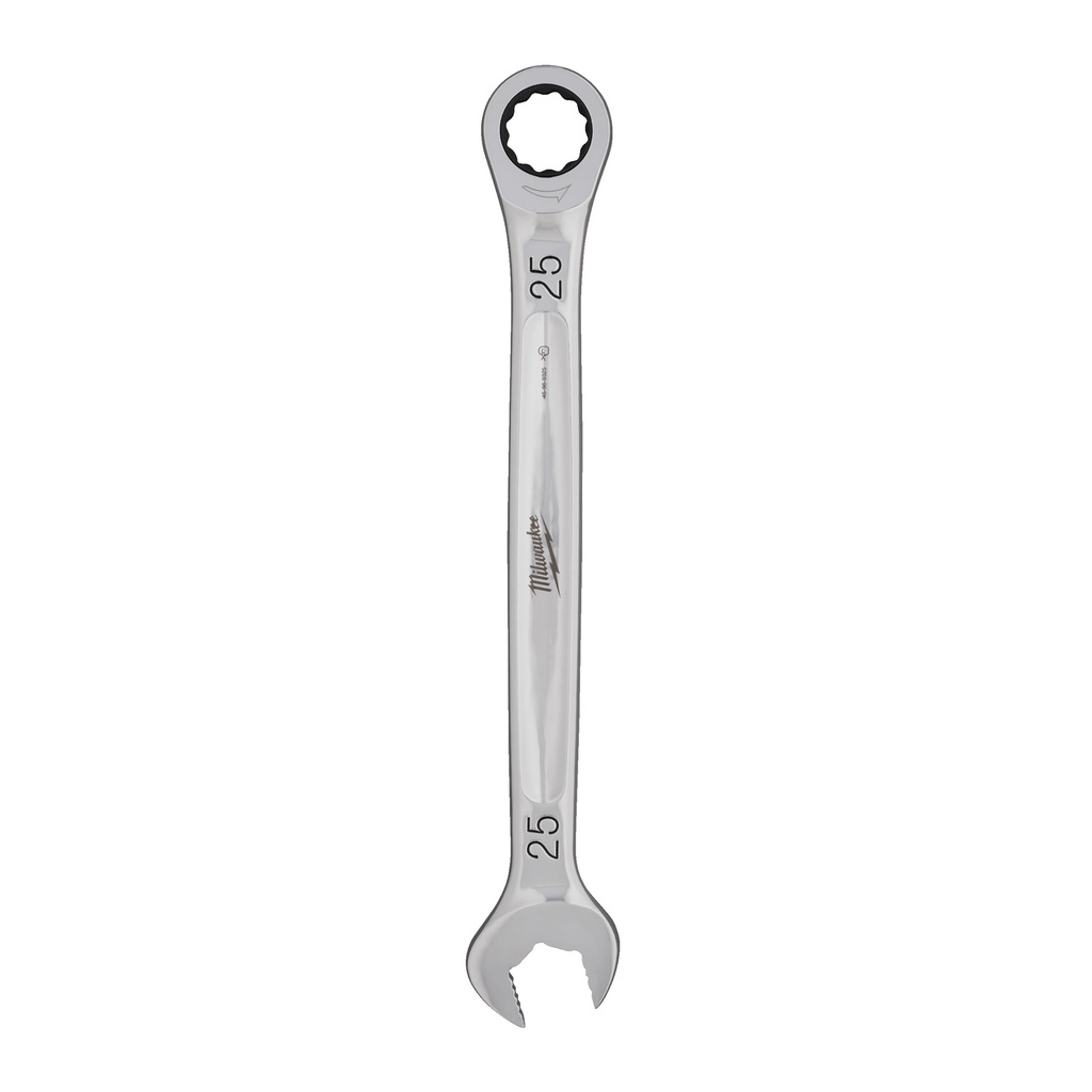 Klucze płasko-oczkowe z grzechotką MAX BITE™ Milwaukee | Maxbite Ratcheting Metric Combination Spanner - 25 mm