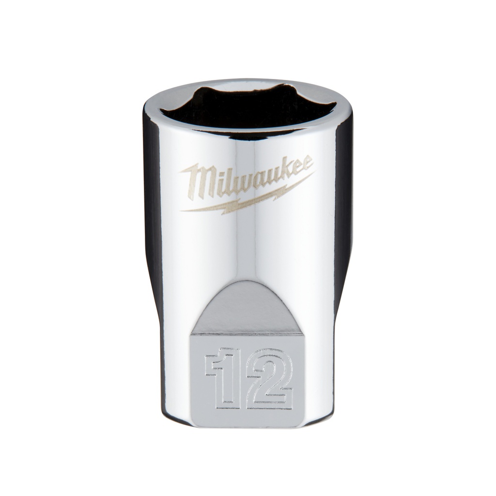 Nasadki chromowane ¼″ Milwaukee | 1/4 Drive Socket - Metric Standard - 12 mm