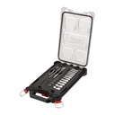 Zestawy nasadek  z grzechotką Milwaukee | 1/4" Metric 28 pc Ratchet & Socket PACKOUT Set