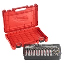 Zestawy nasadek  z grzechotką Milwaukee | 1/2 Metric Ratchet + Socket Set