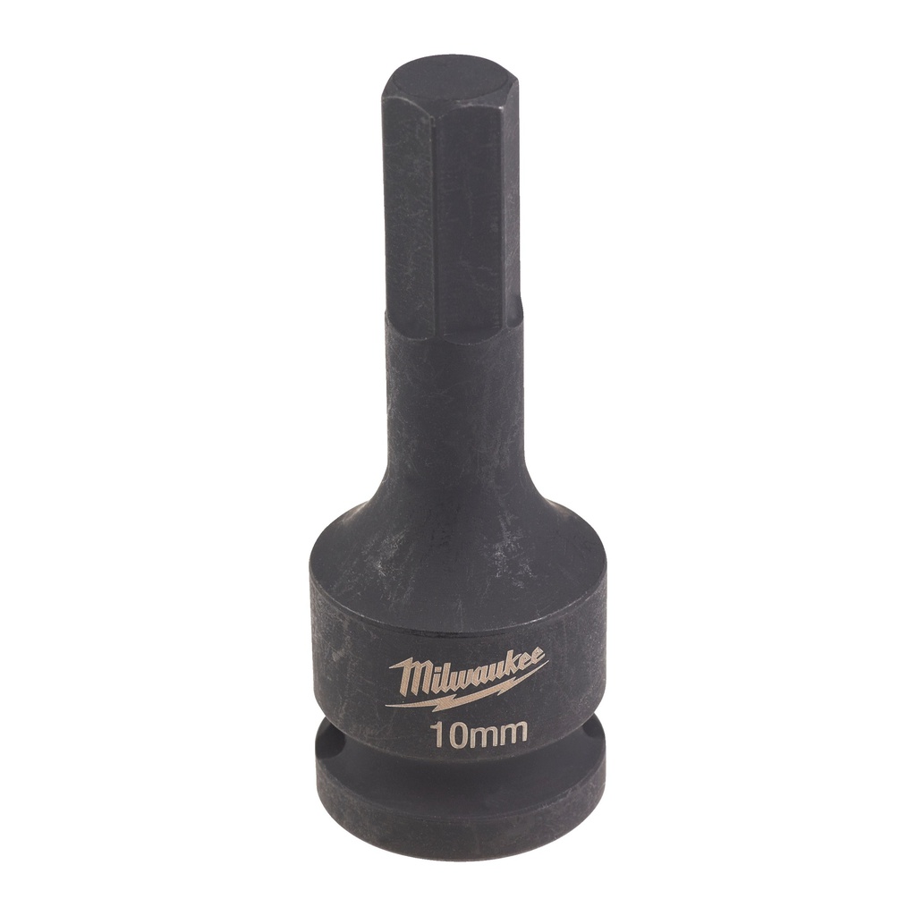 Nasadki udarowe ½″ z końcówką bita HEX Milwaukee | HEX10 1/2" impact bit socket