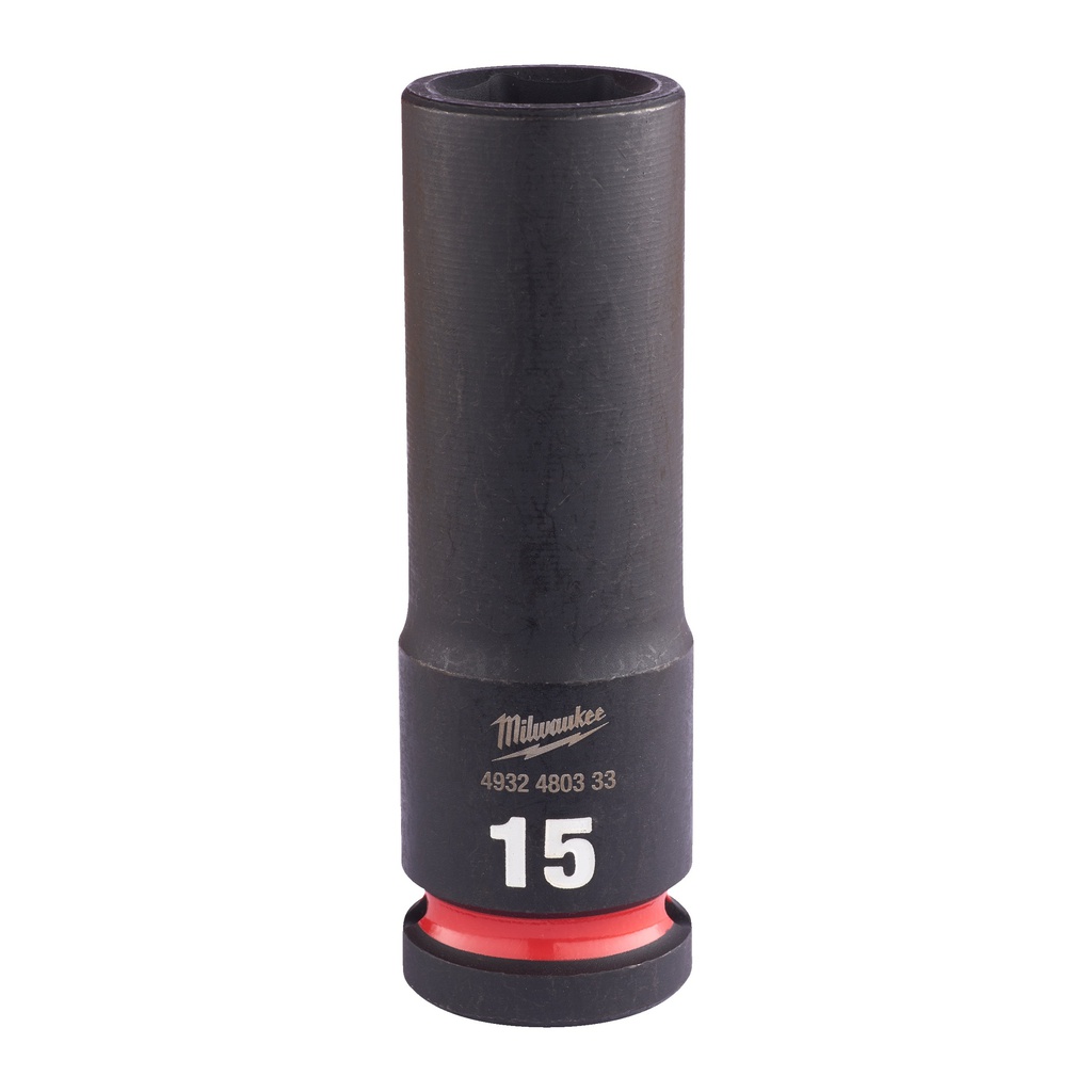 Nasadki Udarowe SHOCKWAVE™ IMPACT DUTY  ½" - długie Milwaukee | 15 mm 1/2" impact socket deep - 1pc