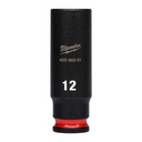 Nasadki Udarowe SHOCKWAVE™ IMPACT DUTY ¼″ - długie Milwaukee | 12 mm 1/4" impact socket deep - 1 pc