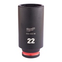 Nasadki Udarowe SHOCKWAVE™ IMPACT DUTY ⅜" - długie Milwaukee | 22 mm 3/8" impact socket deep - 1 pc