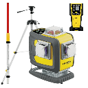 Laser budowlany Nivel System CL4D-G - ZESTAW statyw SJJ-M1 EX czujnik CLS-5 + łata LS-24