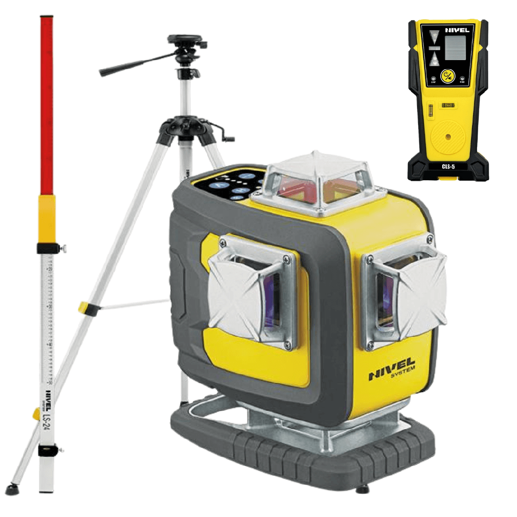 Laser budowlany Nivel System CL4D-B - ZESTAW statyw SJJ-M1 EX czujnik CLS-5 łata LS-24