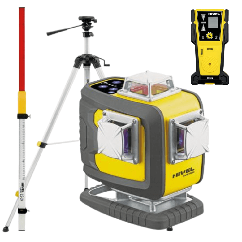 ZESTAW Laser budowlany Nivel System CL4D-P + statyw SJJM1EX + czujnik CLS-5 + łata LS-24