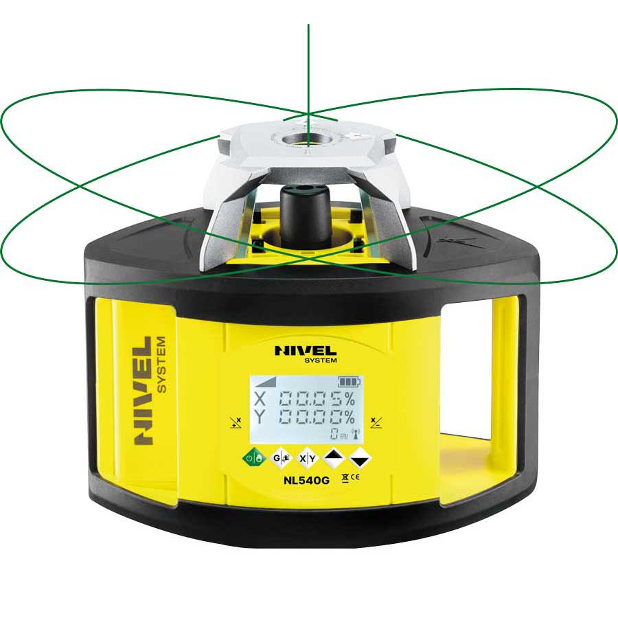 ZESTAW Niwelator laserowy Nivel System NL540G DIGITAL zielony z czujnikiem cyfrowym + łata LS-24 + statyw SJJ32