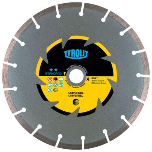 Tarcza diamentowa TYROLIT STANDARD DCU 180 X 2,6 MM