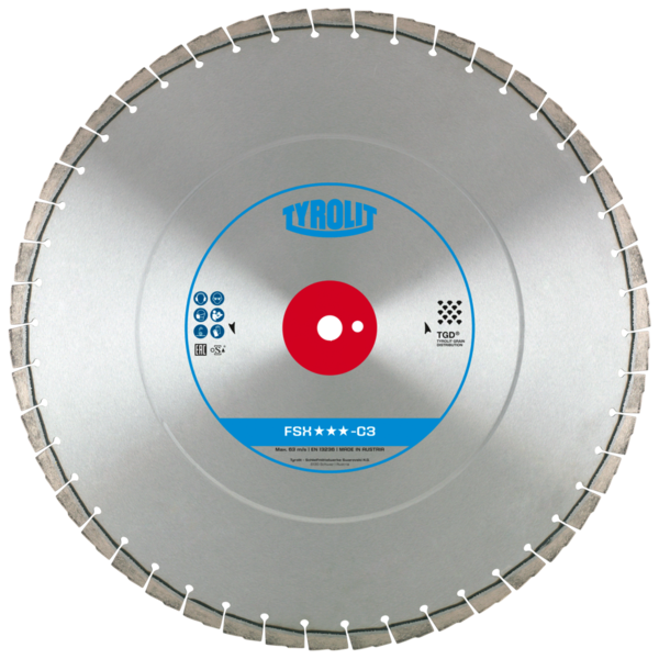 Tarcza diamentowa TYROLIT PREMIUM FSX-C3 750 X 3,9 MM