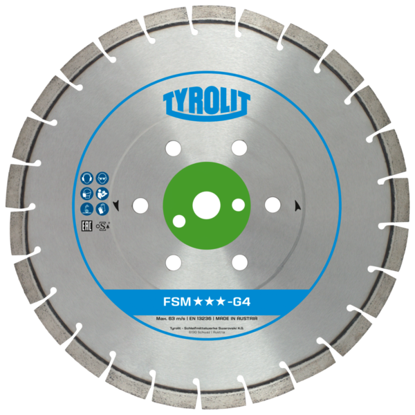 Tarcza diamentowa TYROLIT PREMIUM FSM-G4 300 X 2,4 MM