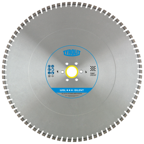 Tarcza diamentowa TYROLIT PREMIUM WSL SILENT 650 X 4,9 MM