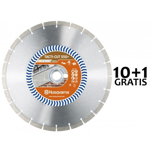 Zestaw 10 tarcz diamentowych Husqvarna Tacti-Cut S50+ (350 mm)