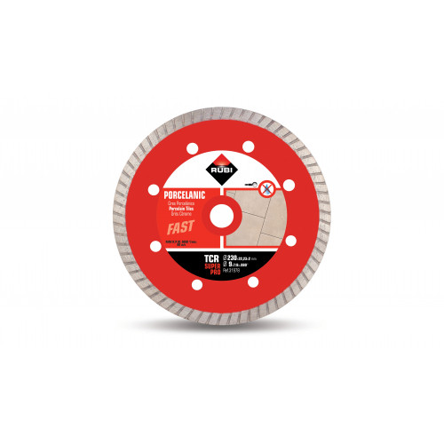 Tarcza diamentowa do gresu porcelanowego, obrzeże TURBO TCR 230 SUPERPRO