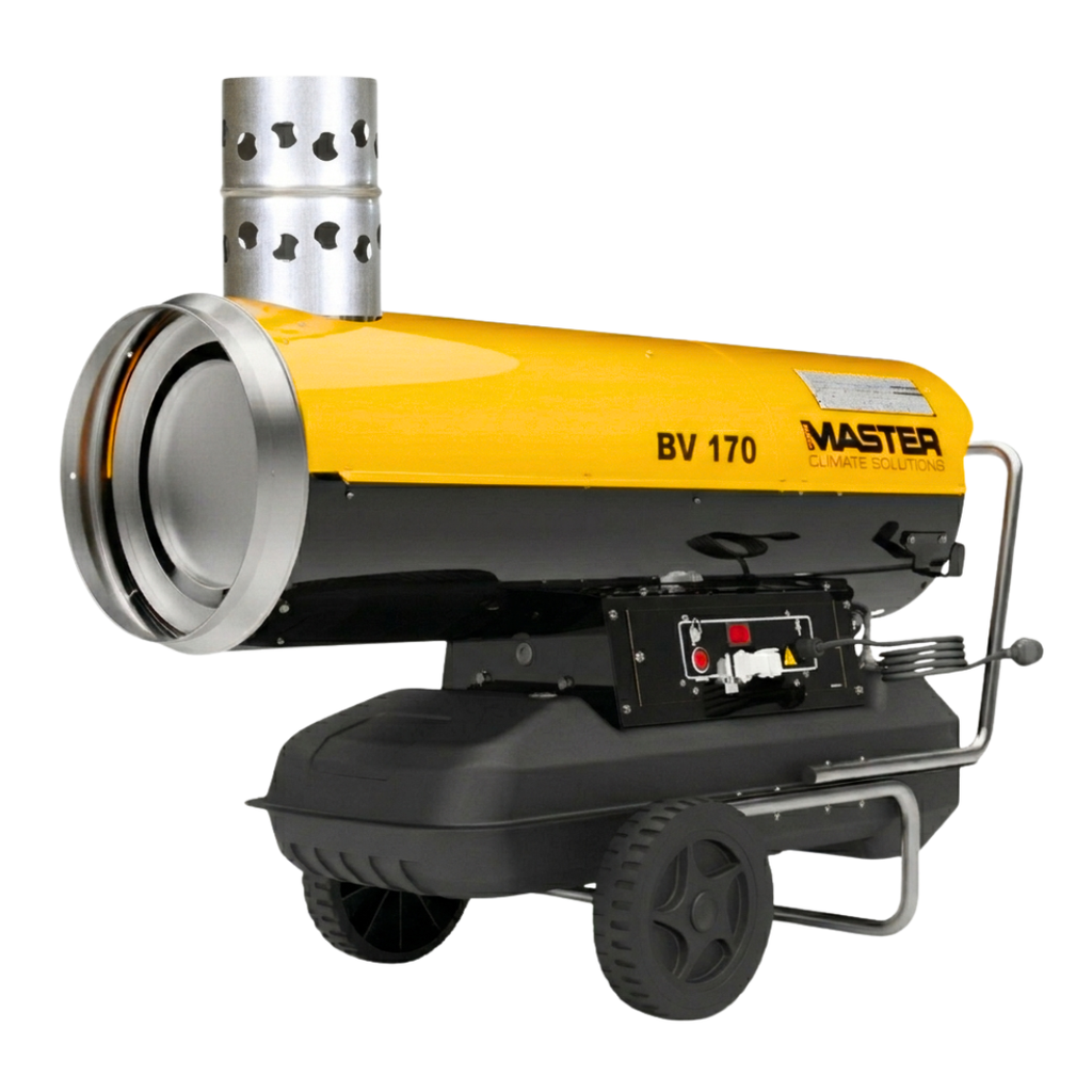 Nagrzewnica olejowa z odprowadzaniem spalin Master BV 170
